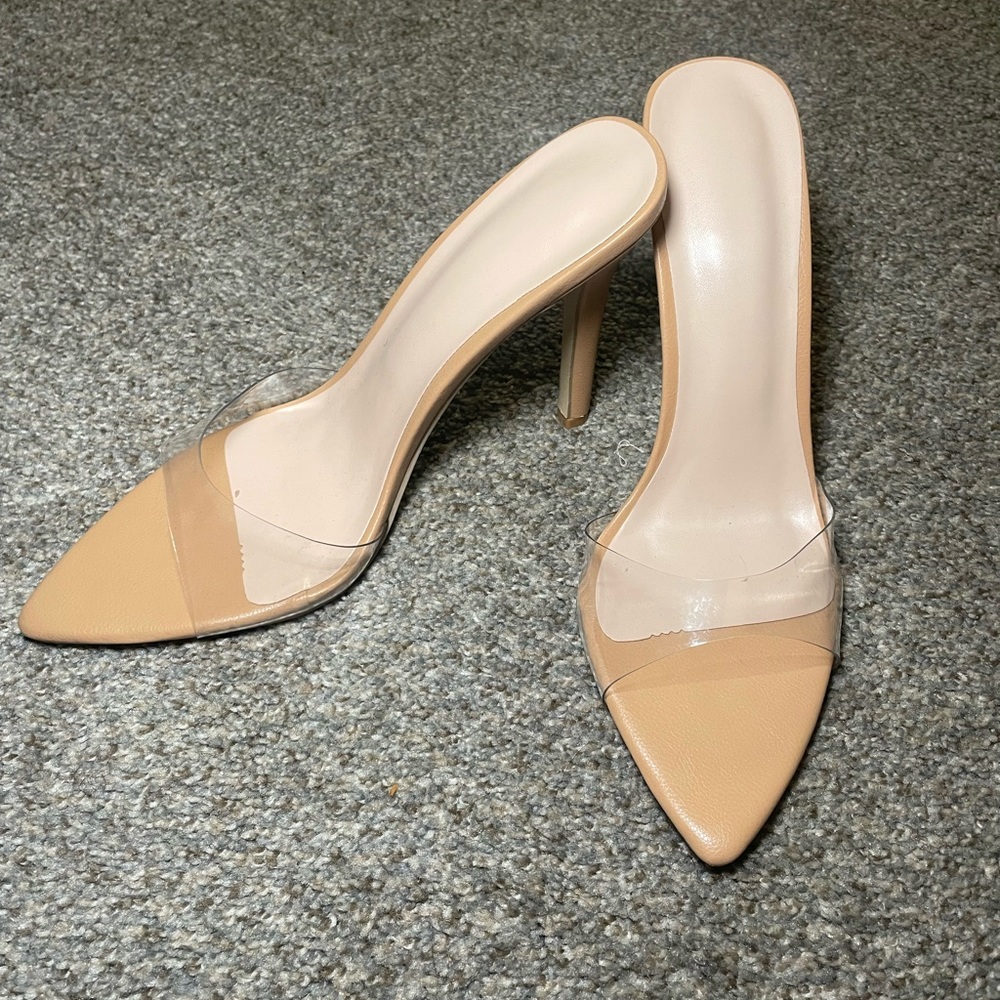 Clear Strap Heels